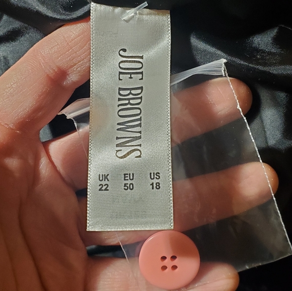 NWT Joe Browns Navy Tweed Blazer Flowers & Buttons - Picture 7 of 8